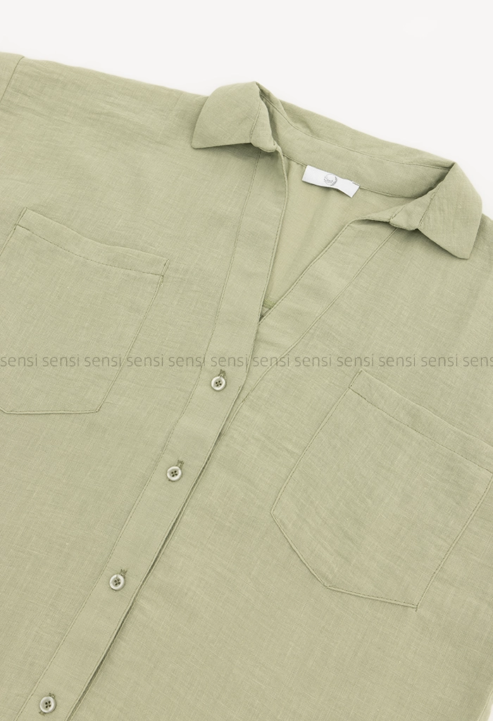 شومیز لینن زارا پاگون کد1005345